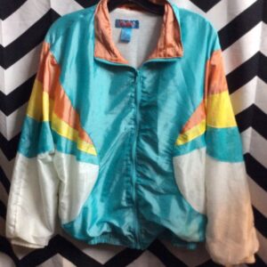 Photo detail:WINDBREAKER JACKET PASTEL SUN BURST DESIGN