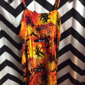 Photo detail:LITTLE HAWAIIAN PRINT DRESS SHORT