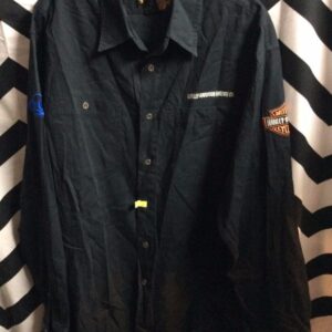 Photo detail:HARLEY DAVIDSON SHIRT - BUTTON-UP - EMBROIDERED LOGO PATCH