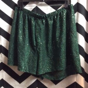 Photo detail:SHORTS - ELASTIC WAIST - COMPLETELY EMBELLISHED W/SEQUINS