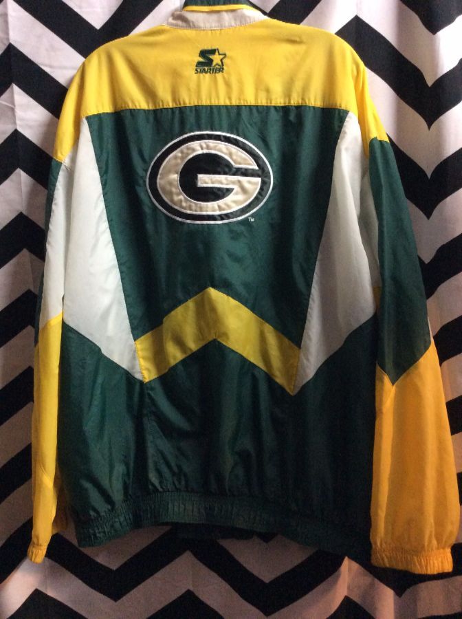 Starter Windbreaker Jacket – Zip-up – Greenbay Packers – Appliqued ...