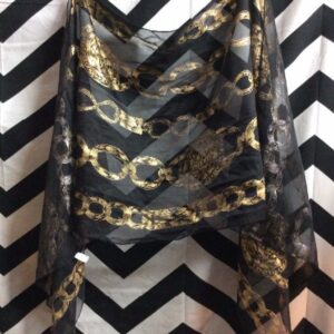 Photo detail:SCARF - SILK - CHAIN PRINT DESIGN