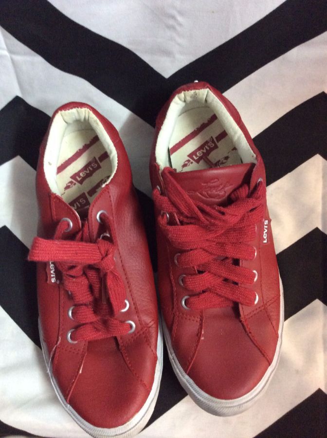 LEVIS Shoes Red Lace Up 1