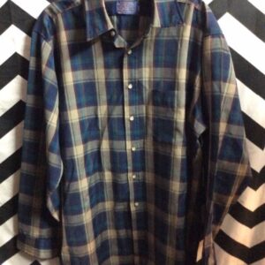 Photo detail:PENDLETON FLANNEL SHIRT - PLAID DESIGN FABRIC