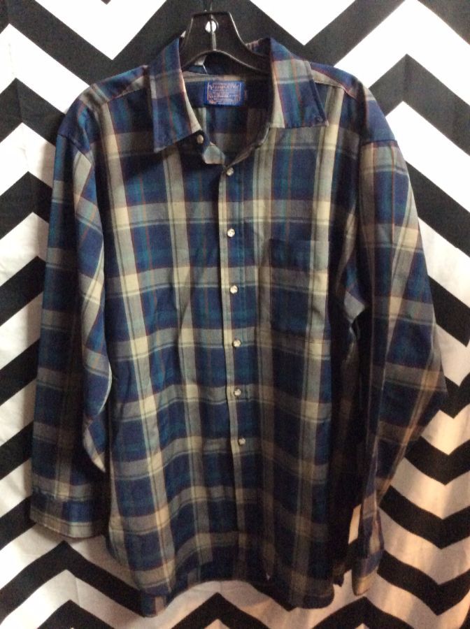 Pendleton Flannel Shirt – Plaid Design Fabric | Boardwalk Vintage