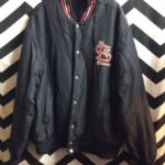 Vgt JH St.Louis Cardinals wool Jacket leather sleeve Reversible