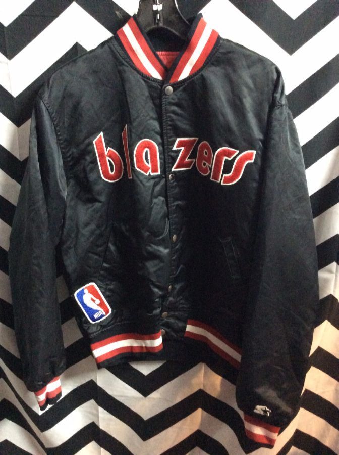 NBA Portland Trailblazers Traditional letter BLAZERS Starter Jacket as-is 1