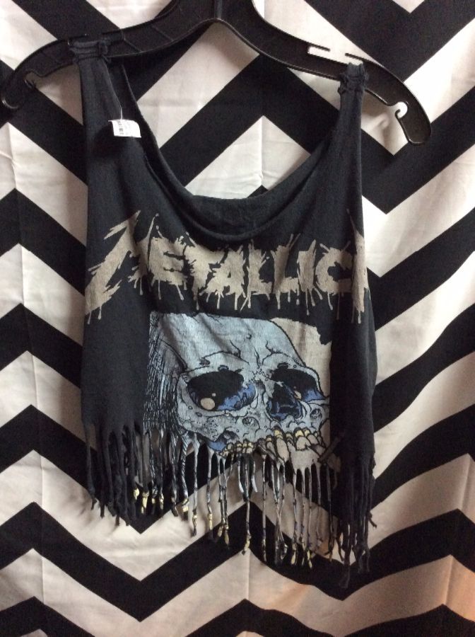 LITTLE CROPPED & FRINGE TOP METALLICA 2008 TOUR 1