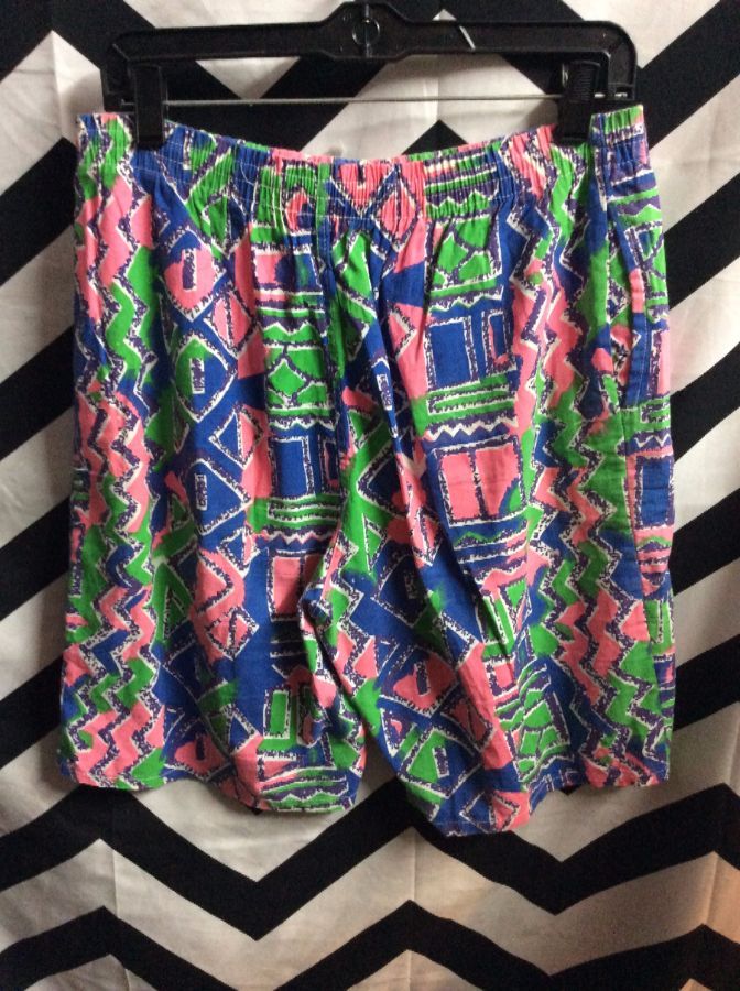 1980S PRINTED BEACH SHORTS #SAVEDBYTHEBELL 1