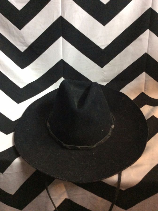 WOOL COWBOY HAT LEATHER CORD 1