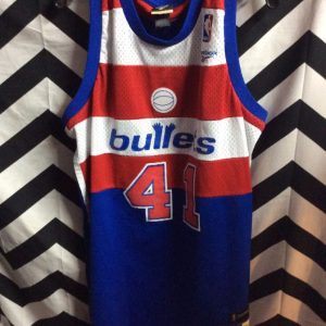 NBA Washington Bullets jersey throwback #41 Wes Unseld 1