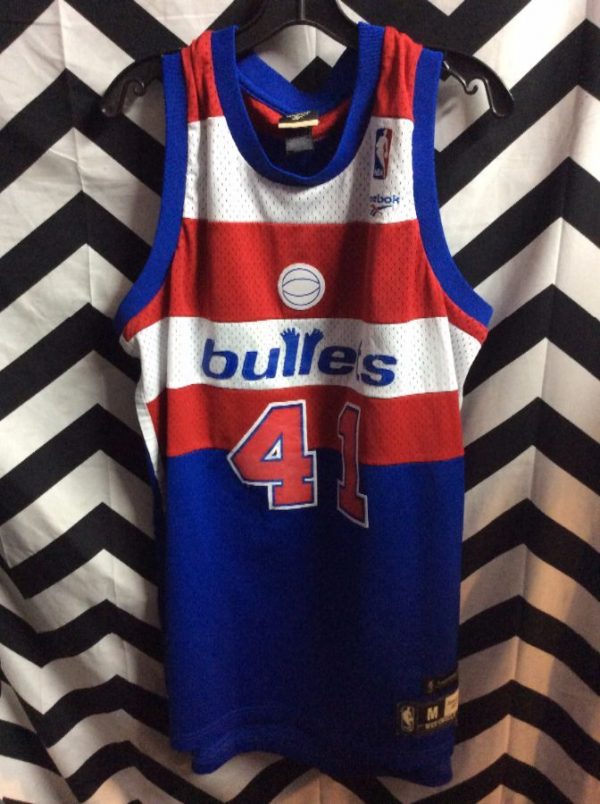 Reebok Throwback Basketball Jersey – Washington Bullets – Wes Unseid ...