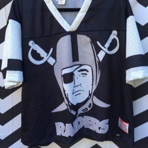 OAKLAND RAIDERS RETRO JERSEY SMALL FIT as-is 2