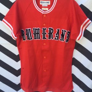 Retro Japanese Baseball Jersey Bumerans 1