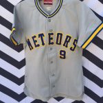 RETRO 1980S EMBROIDERED JAPANESE BASEBALL JERSEY METEORS #9
