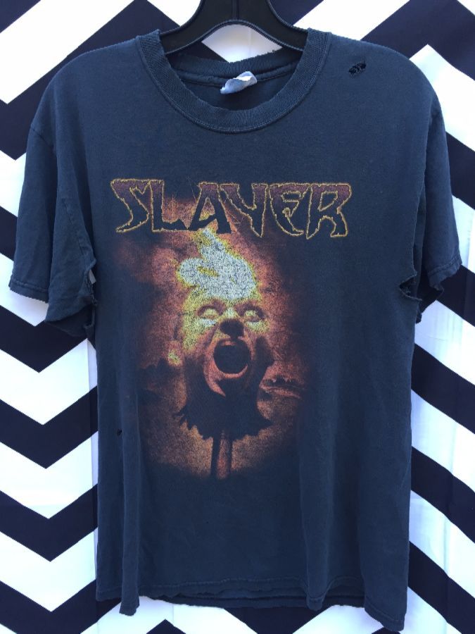 Vintage T-shirt, Slayer 2000 Tour, Screen Printed Front & Back ...