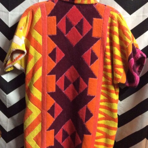 Jacket – Open Front – Terry Cloth Towel Fabric – Bright Colors ...