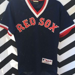 RETRO RINGER JERSEY BOSTON RED SOX EMBROIDERED SMALL FIT 1
