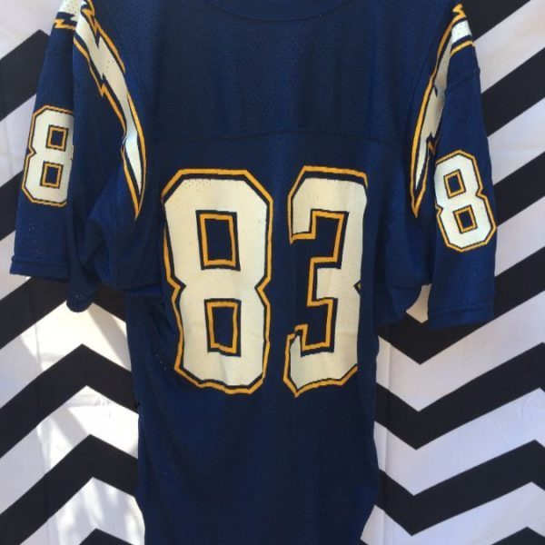 FOOTBALL JERSEY, SAN DIEGO CHARGERS #83 VINCENT JACKSON