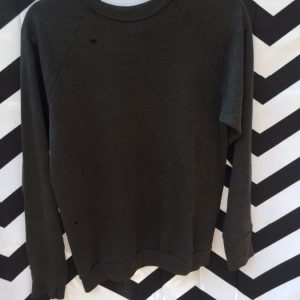 PULLOVER SWEATSHIRT basic FADED BLACK SMALL FIT super soft perfect 1