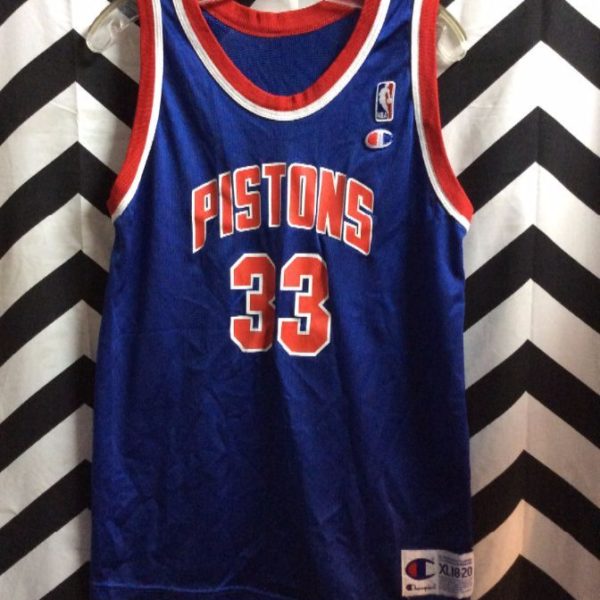 Champion Basketball Jersey, Detroit Pistons #33 Grant Hill, Nba