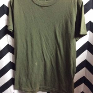 BASIC MILITARY GREEN T SHIRT SOFT AS IS 1