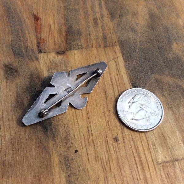 Pin/brooch – Old Navajo Thunderbird – Silver Setting | Boardwalk Vintage