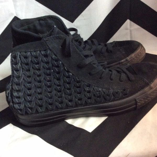 BRAIDED LEATHER CONVERSE ALL STAR HIGH TOP 3