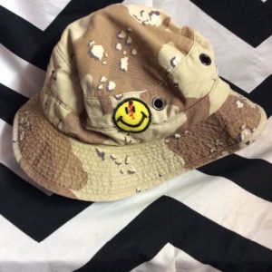 BUCKET HAT DESERT CAMO with Patches 1