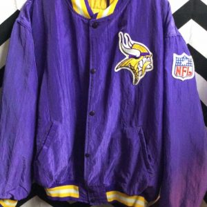 NFL Minnesota Vikings Nylon Button up Jacket 1