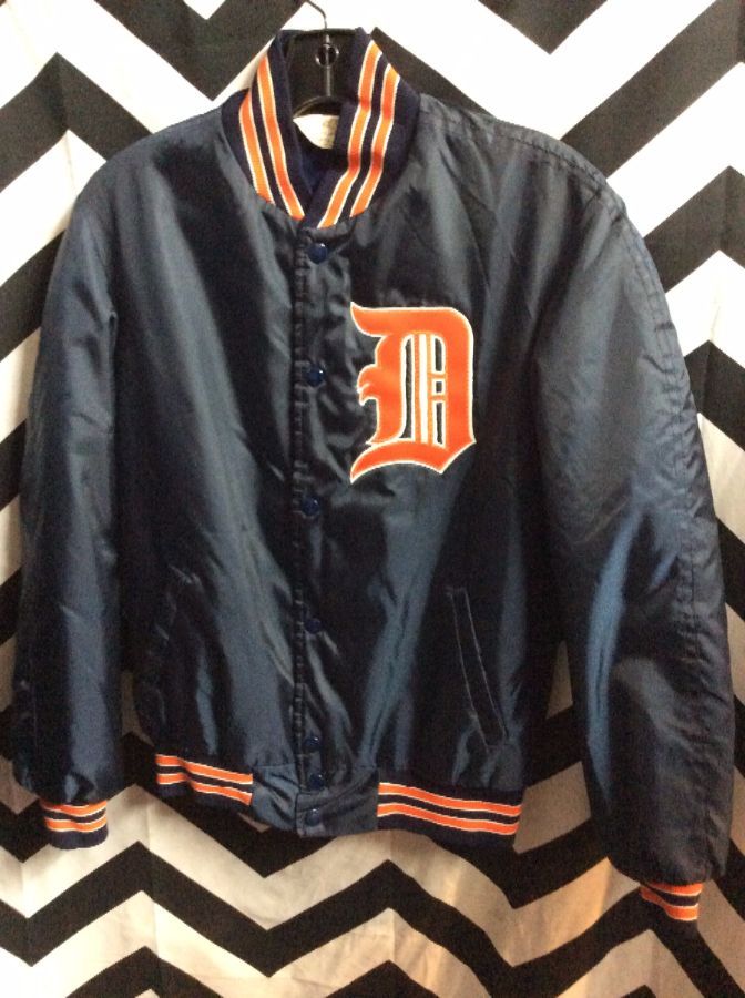 Baseball Jacket – Satin – Button-up – Detroit Tigers – Mlb | Boardwalk ...