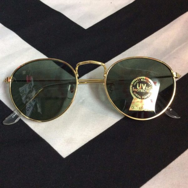 product details: RETRO THIN GOLD FRAME SUNGLASSES *DEADSTOCK photo
