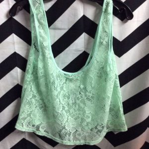 LITTLE CROPPED LACE TANK TOP 1