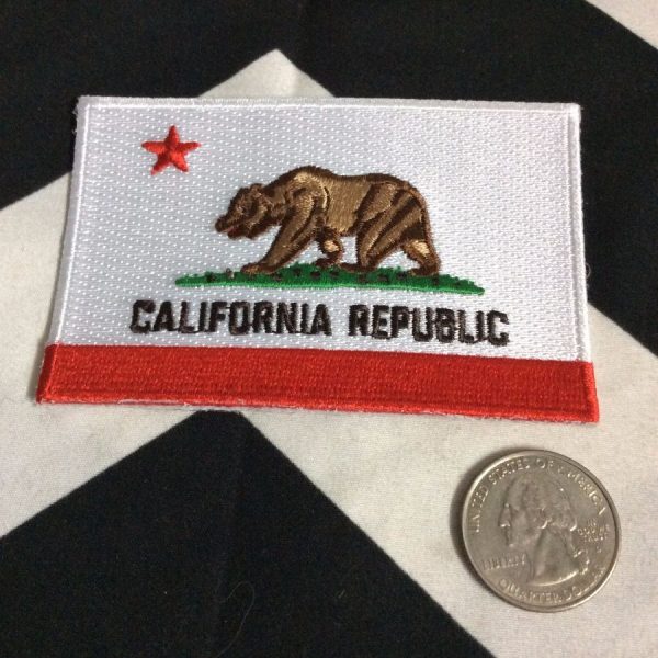 PATCH- "CALIFORNIA REPUBLIC" STATE FLAG 3