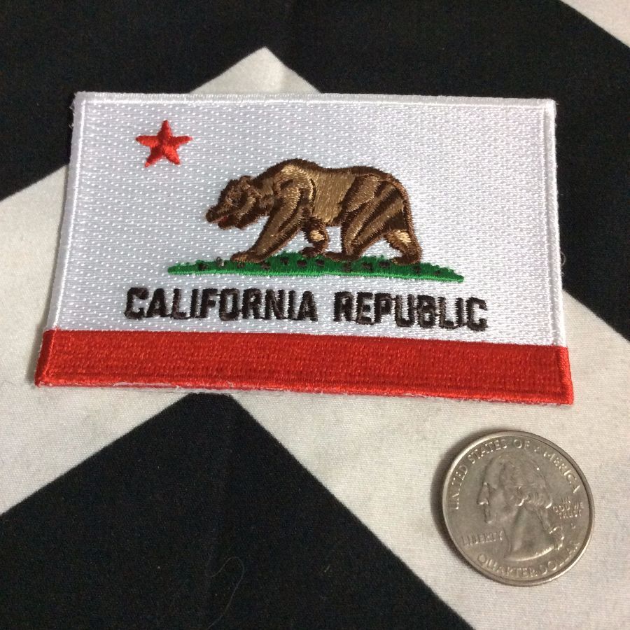 PATCH- "CALIFORNIA REPUBLIC" STATE FLAG 3