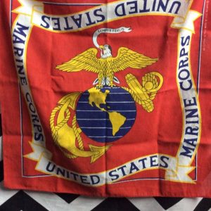 US Marine Corps Bandana Eagle atop World with anchor logo 1