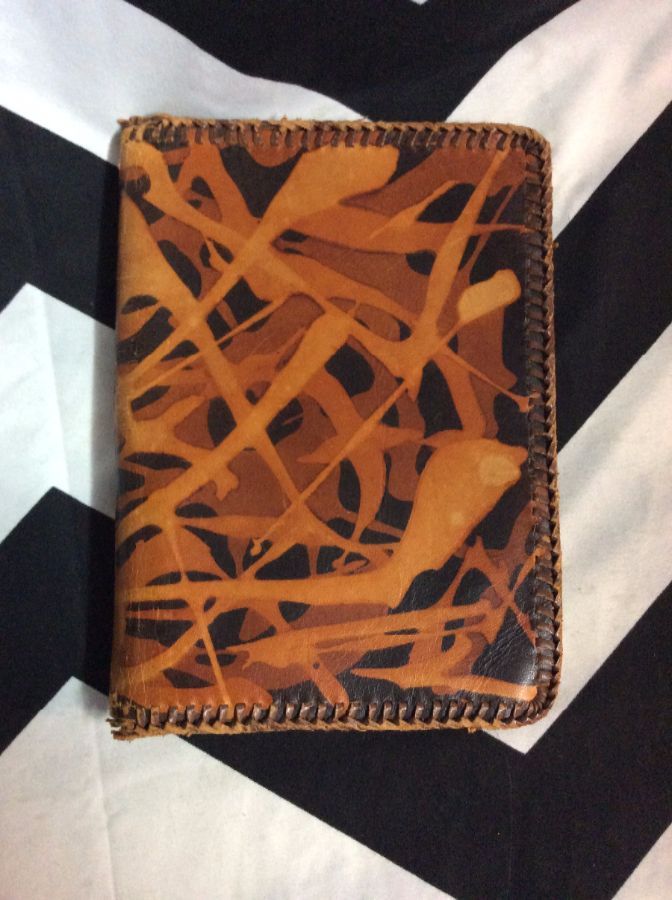 WHIP-STITCHED LEATHER NOTBOOK 1