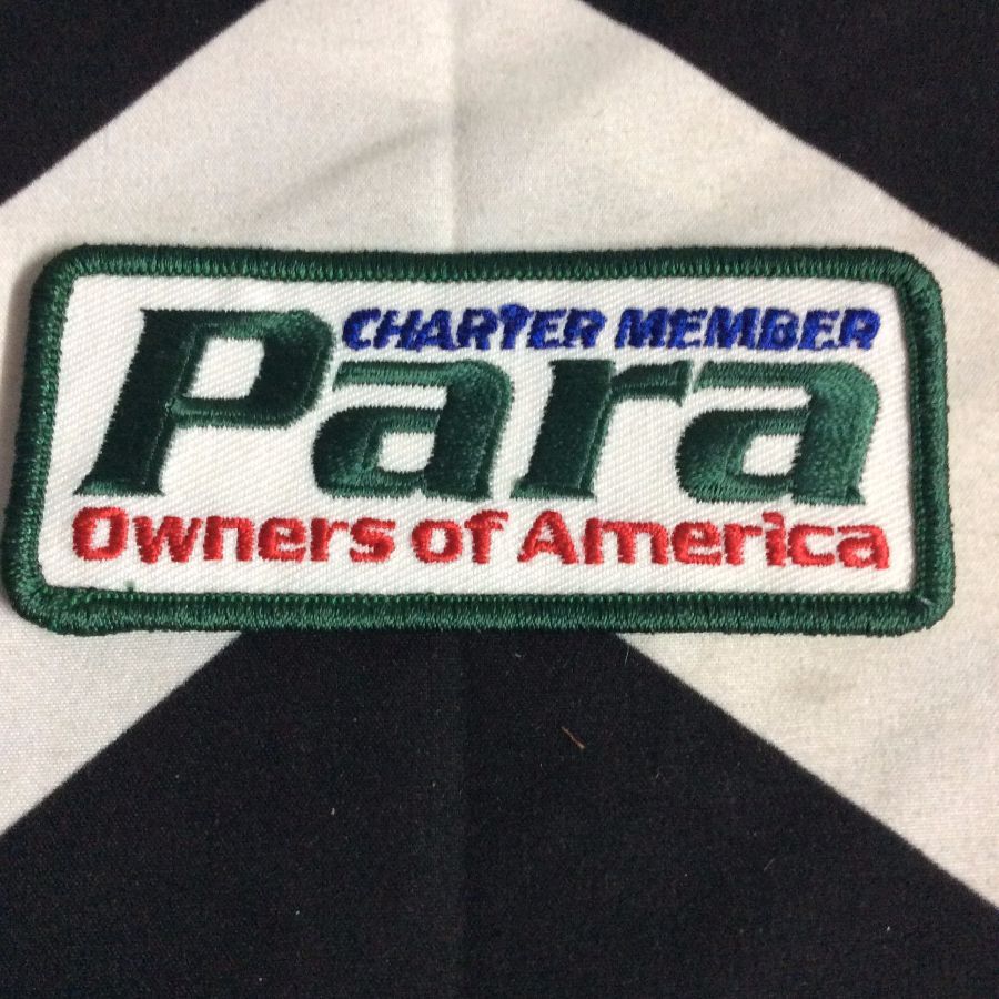 BW PATCH Para Charter member Owners of America 1