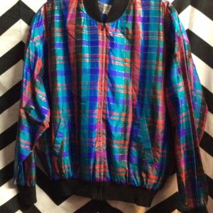 CUTE PLAID BOMBER JACKET 1