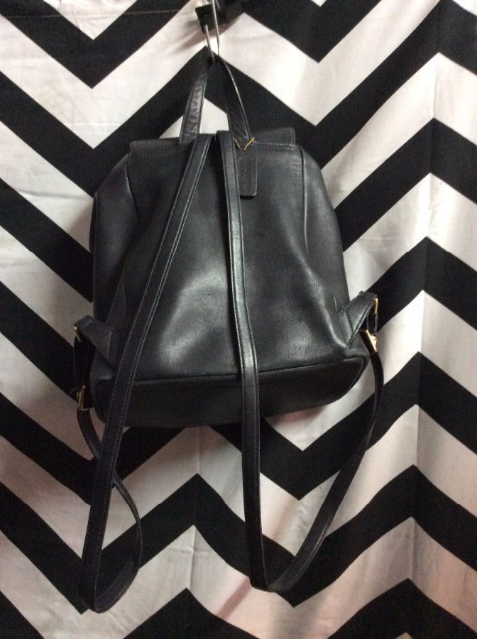 1990’s Coach Bag – Backpack – Leather – Flap & Buckle Closure ...