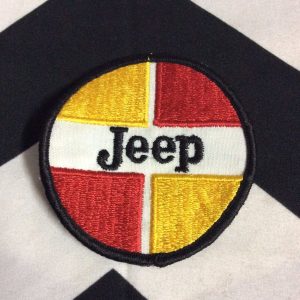 PATCH JEEP RED YELLOW CIRCLE *deadstock 1