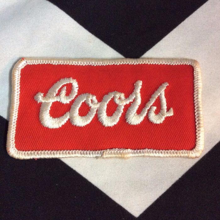 PATCH- Coors rectangle red white *Old stock 1