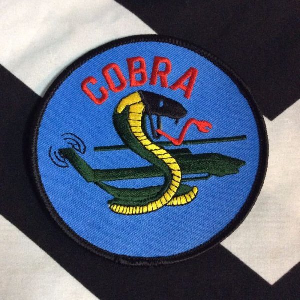 Bw Patch – Cobra W/helicopter – Circle | Boardwalk Vintage