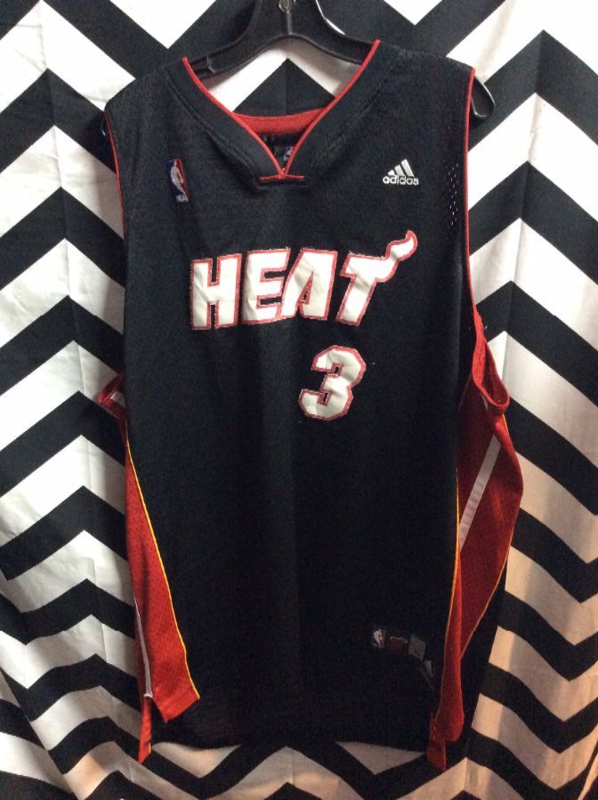 MIAMI HEAT BASKETBALL RED ADIDAS PRACTICE JERSEY SIZE XL