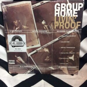 Photo detail:BW VINYL RECORD - GROUP HOME - LIVIN PROOF