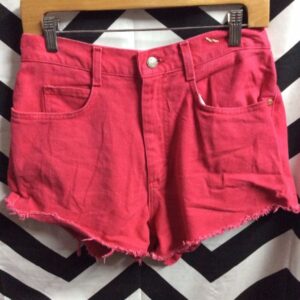 Photo detail:LEE DENIM SHORTS - CUTOFF - ZIP-FLY - SOLID COLOR