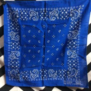 Photo detail:BANDANA/SCARF – PAISLEY TRUE BLUE PRINT – SQUARE