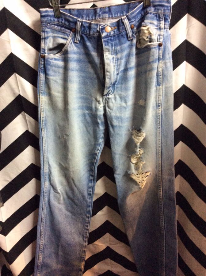 1970s Perfectly Distressed Wrangler Jeans | Boardwalk Vintage