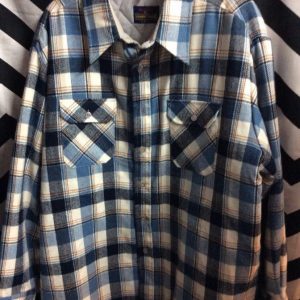 DEADSTOCK LS BD FLANNEL SHIRT QUILTED LINING 1