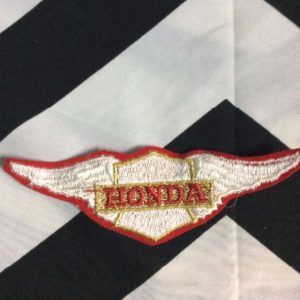 *Deadstock Honda emblem Wings Red, Gold, White Patch *old stock 1